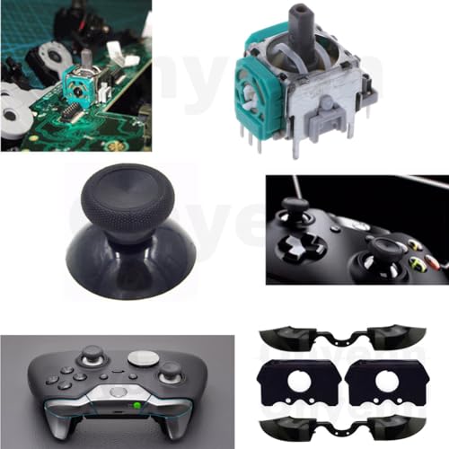 Onyehn 2-pack Bumpers Replacement Kit LB RB Button Triggers Parts for Xbox One Elite Controller(with ABXY Buttons Mod Kit and T6 T8 T10 Screwdriver Repair and Fix) - Image 4