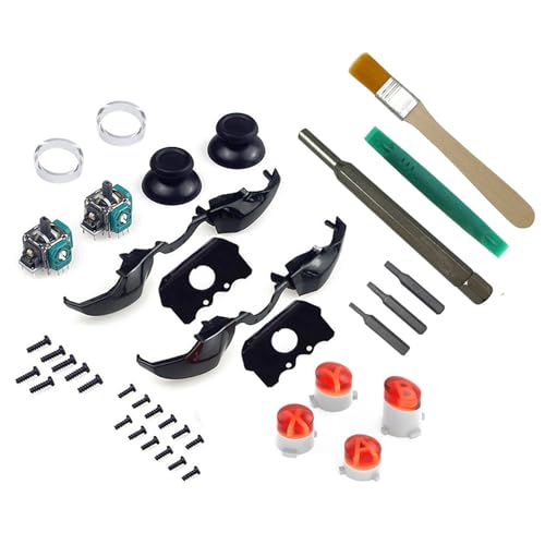 Onyehn 2-pack Bumpers Replacement Kit LB RB Button Triggers Parts for Xbox One Elite Controller(with ABXY Buttons Mod Kit and T6 T8 T10 Screwdriver Repair and Fix) - Image 1