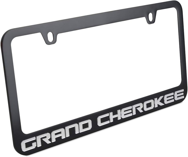 Daytona Eurosport Jeep Grand Cherokee License Plate Frame - Black with Mirrored Script - Image 1