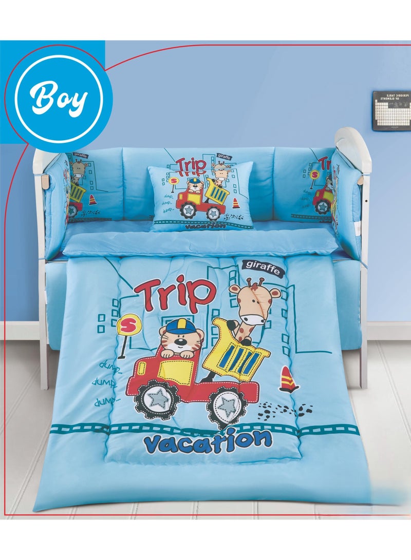 هورس مفرش حواجز سرير اطفال 5 قطع صيفي ليمنح طفلك الراحة - Image 1