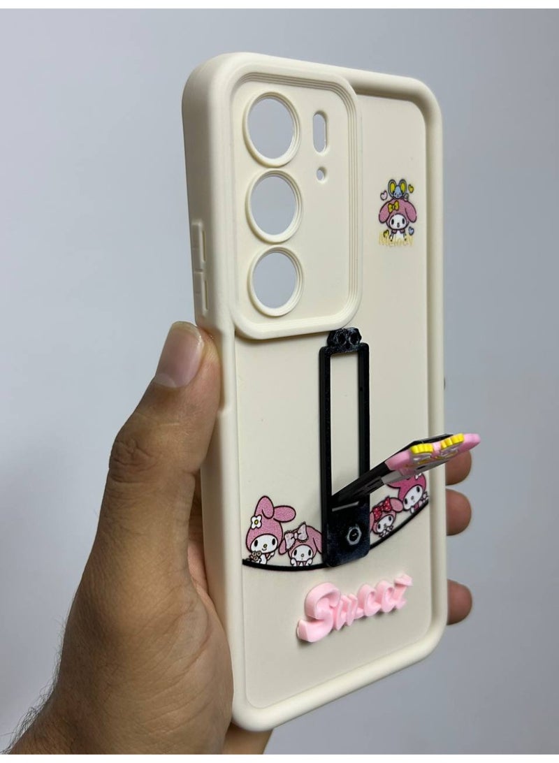 new cartoon-designed back cover with the word "Sweet" on it, compatible with the Realme C75 phone. - Image 1