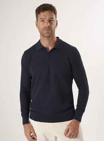 فيليكس هاردي Sweater with Polo Collar and buttons