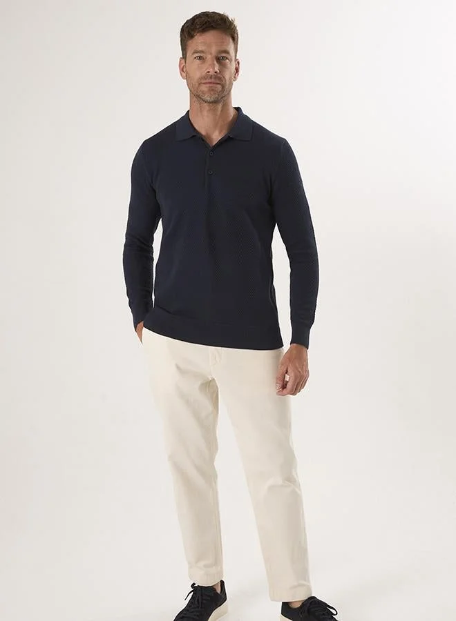 FELIX HARDY Sweater with Polo Collar and buttons
