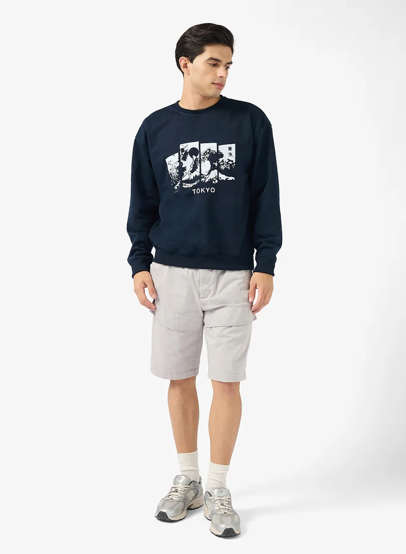 سفنتي فايف Front Graphic Sweatshirt