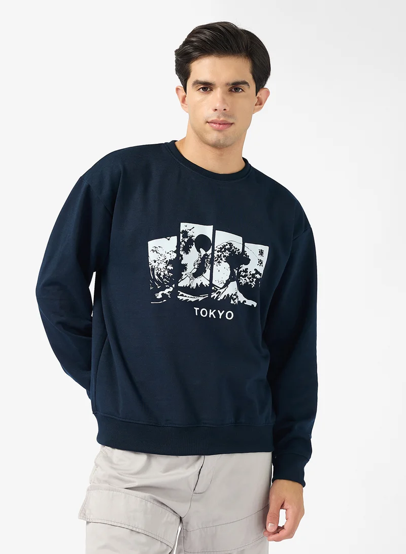 سفنتي فايف Front Graphic Hoodie