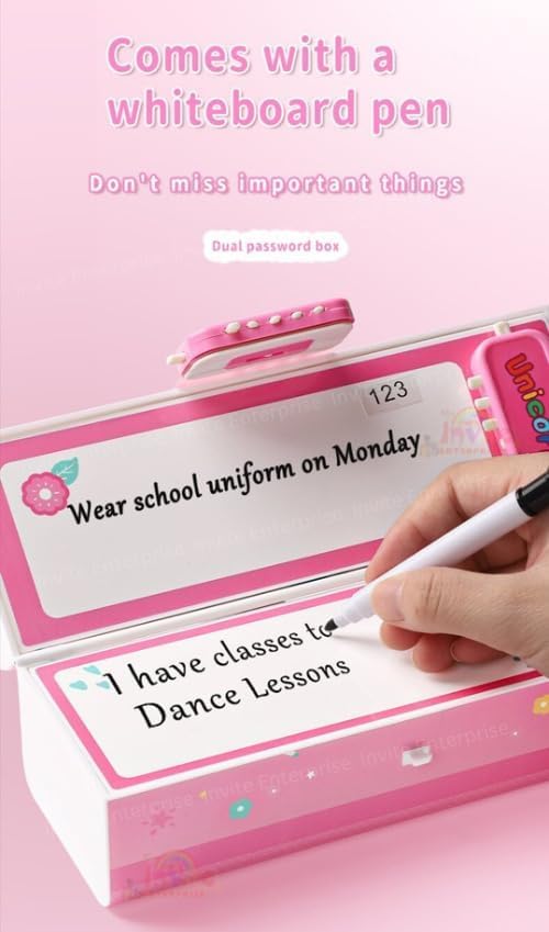 Rahasya Enterprise Plastic Kids Pen & Pencil Box-Suitcase Style Password Lock Pencil Case,Multi-Layer Pencil Box for Kids,Boys,Girls,Stationary Organizer Case for Kids (Unicron Blue Pencil-Box) - Image 3
