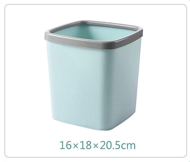 wolpin wolpin Plastic Table Open-Top Dustbin Small Size For Desktop, Study Table, Bedroom, Bathroom, Office Mini Portable Waste Bin For Kitchen (16 X 18 X 20.5 Cm) Blue  - Image 4