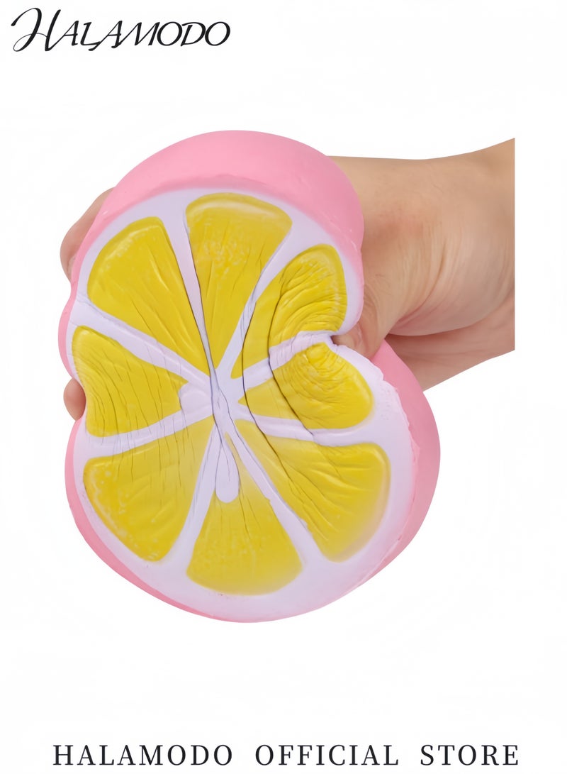 هالامودو ألعاب سكويشيز جامبو فيدجيت ناعمة بطيئة الارتفاع معطرة بفاكهة كبيرة لتخفيف التوتر ألعاب أطفال دعائم تزيينية للأطفال والكبار - Image 4