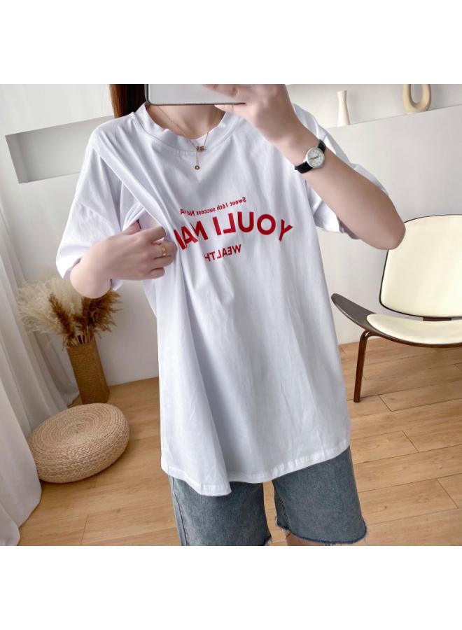 Maternity Clothes T-shirt Nursing Clothes Out Summer Clothes T-shirt Nursing Top Loose Plus Size Summer Nursing Clothes Nursing Clothes For Women 