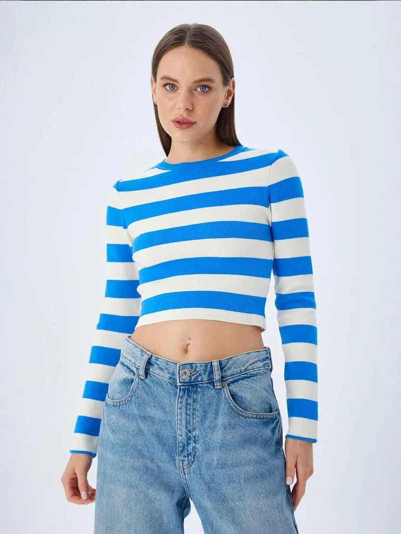 MixRay Mixray Striped Knit Sweater
