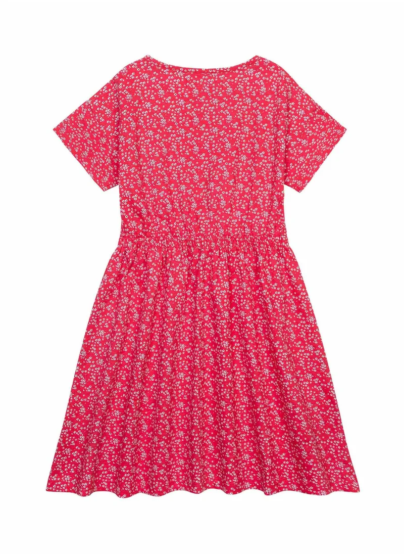 مينوتي Teen Girls Printed dress with a tied waist