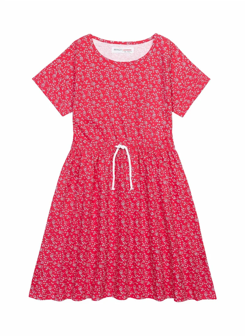 مينوتي Teen Girls Printed dress with a tied waist
