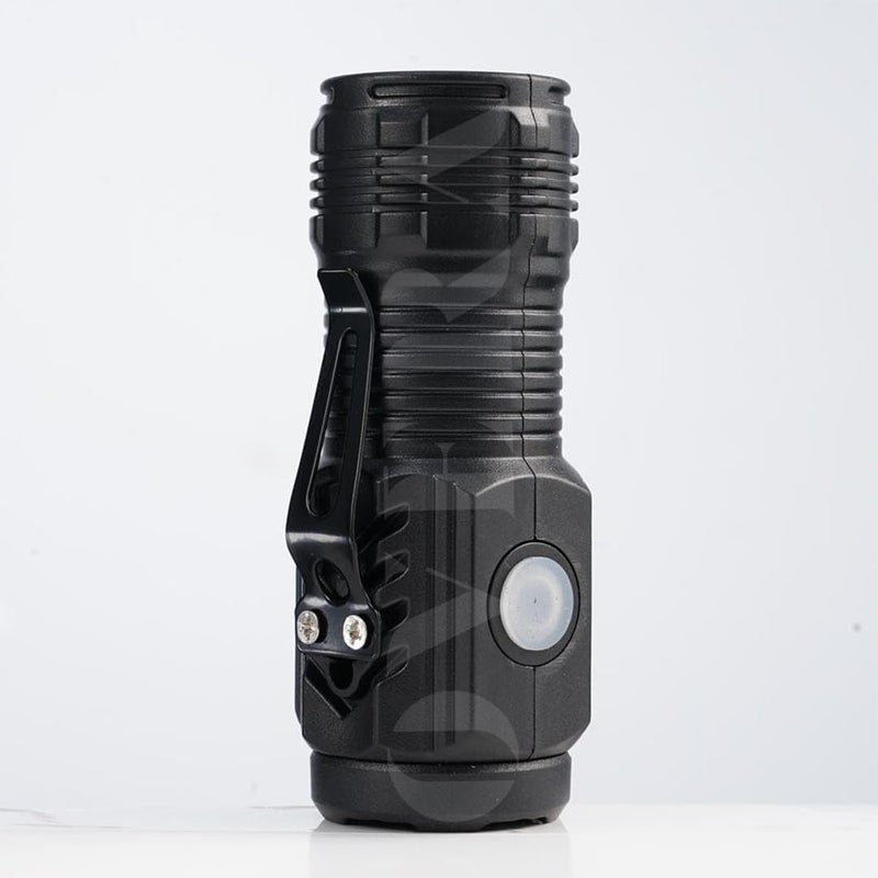 overa ThreeEyed Monster Mini LED Torch Ultra Bright Portable Small LED Torch Super Bright Mini Torch Rechargeable Torch Black - Image 1