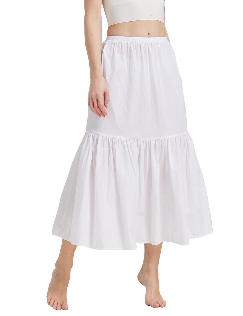 BEAUTELICATE Half Slip Skirt Extender 100 Cotton Vintage Underskirt