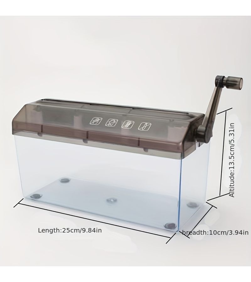 Portable A4 Manual Shredder Desktop Cutter for Home Office Documents - Image 2