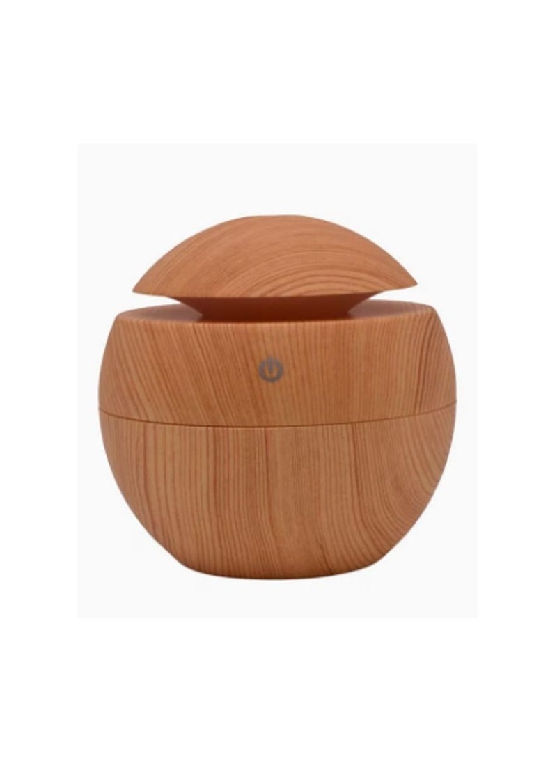 Generic Aroma Essential Oil Diffuser Cool Mist Humidifier Brown 130ml 