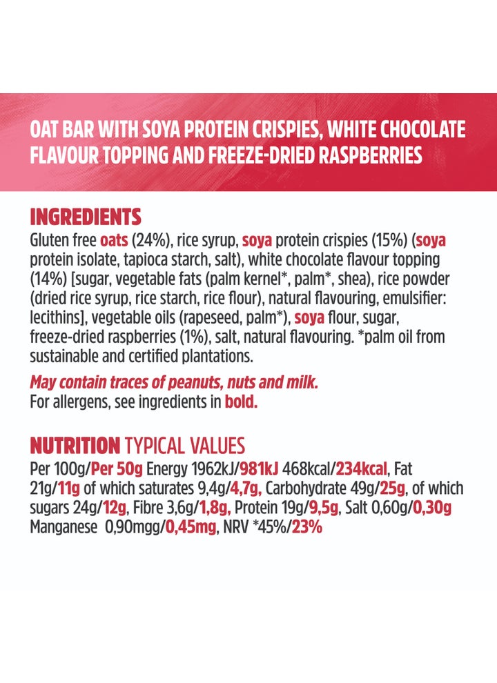 Buy TREK White Chocolate & Raspberry Protein Oat Bars Online | 15 ...