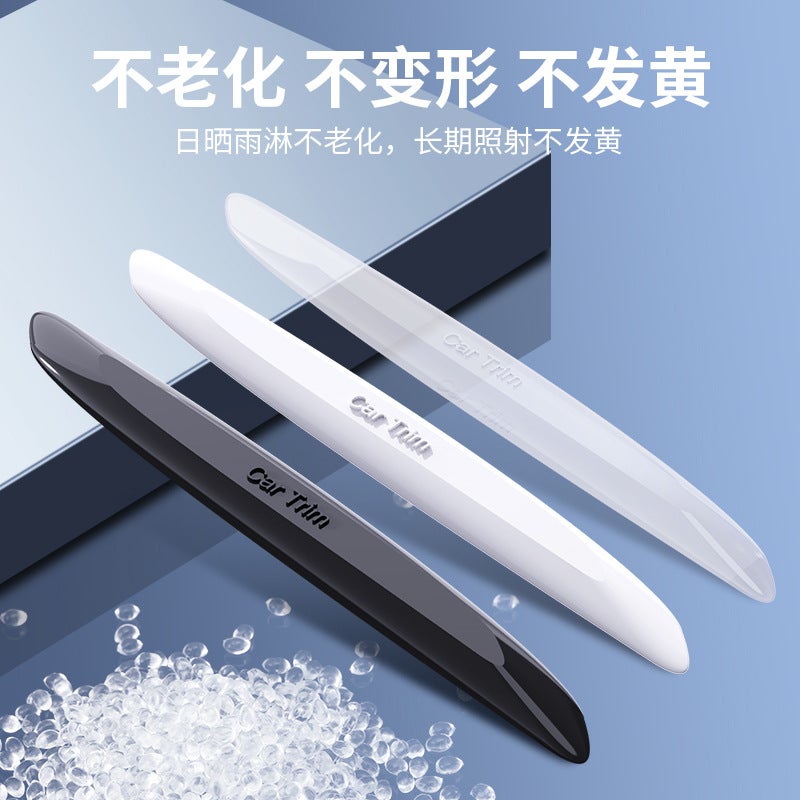 Car Door Bumper Strip Transparent Silicone Handle Protective Cover Decorative Sticker Rear Bumper Rearview Mirror Protective Strip Thickened Pu - Image 4
