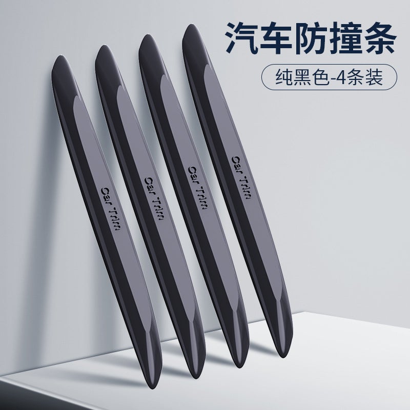 Car Door Bumper Strip Transparent Silicone Handle Protective Cover Decorative Sticker Rear Bumper Rearview Mirror Protective Strip Thickened Pu - Image 1
