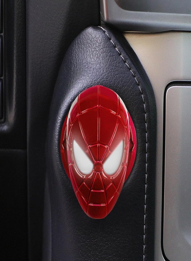Disscool Car Push to Start Button Cover, Universal Car Engine Ignition Start Stop Button Anti Scratch Car Switch Button Decoration Ring Car Accessories(Red) - Image 2