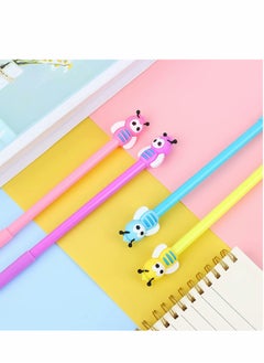 KASTWAVE Ballpoint Pens Cute Bees Gel Pens 12 Pcs Gift Cute Cartoon Pens Black Ink Signature Pens Great Party Supplies School Supplies Bee Party Favors Gifts Toys for Kids Women Coworkers Hostess Girlfriend  - Image 4