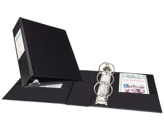 Avery Mini Durable 3 Ring Binder, 2" Round Rings, Holds 5.5" x 8.5" Paper, Label Holder, 1 Black Binder (27554) - pzsku/Z06CC1772D70866311E2BZ/45/1749374623/f49726c9-403c-4a2a-a966-9625442fd1e9