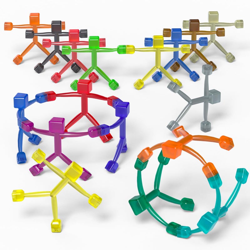 BBnote 15PCS Magnetic Figures Toys for Kids Fidget Travel Toy for Boys Girls Ages 3 Year Old Magnet Figure for Toddlers Christmas Stocking Stuffers and Easter Gifts for Kid Adults - Image 3