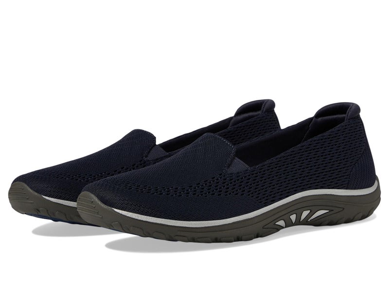 Skechers Modern Comfort Womens Womens Reggae FestWillows Vibe Loafer Flat Navy 55