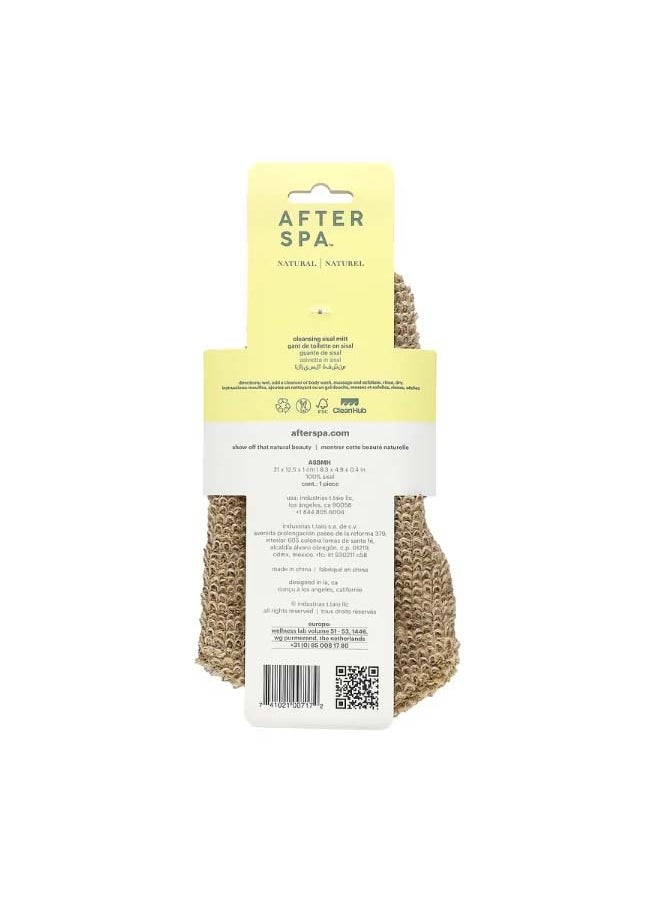 afterspa - Cleansing Sisal Mitt 1 Mitt - Image 1