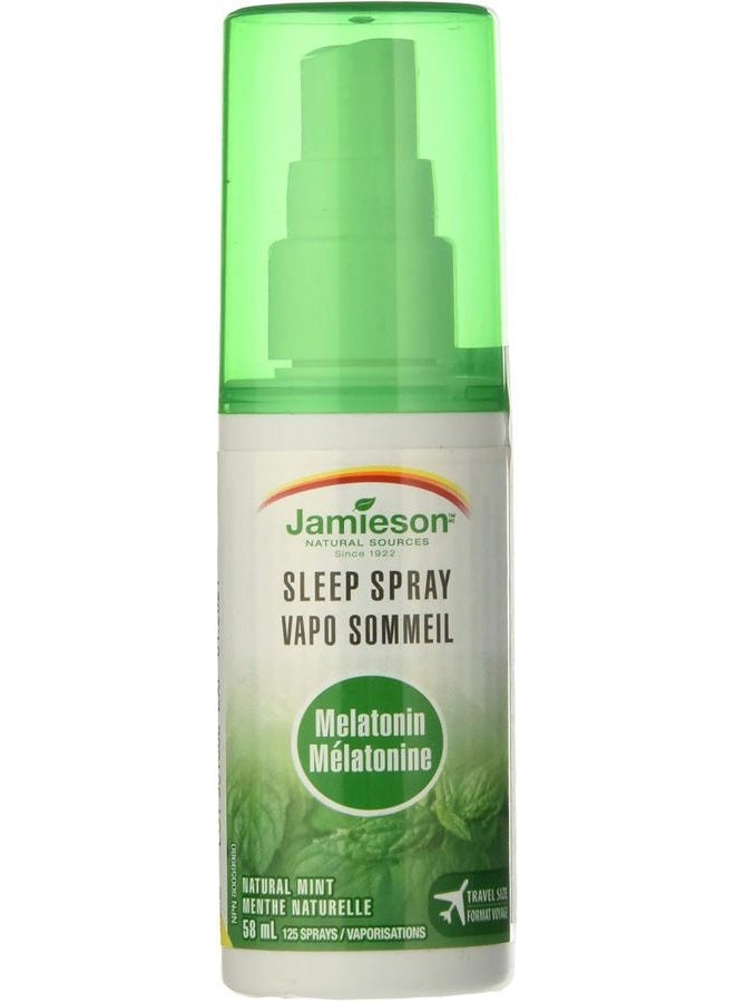 Jamieson Melatonin Sleep Spray- Natural Mint Flavour, 58ml - Image 1
