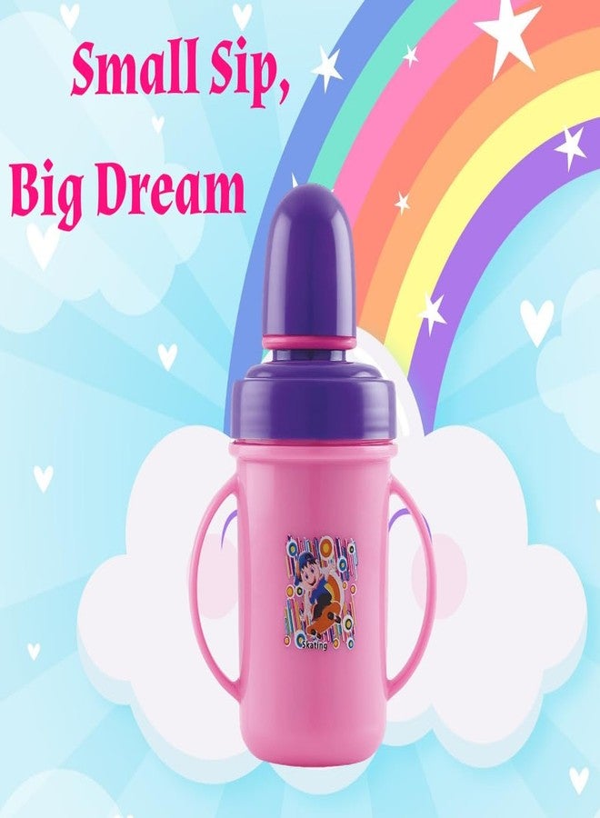 نابيا كوب شرب نابيا هيبو الكبير سعة 350 مل مصنوع من الفولاذ المقاوم للصدأ والبلاستيك، مزود بفوهة، مناسب للأطفال من عمر 3 إلى 36 شهرًا (لون وردي) - Image 2