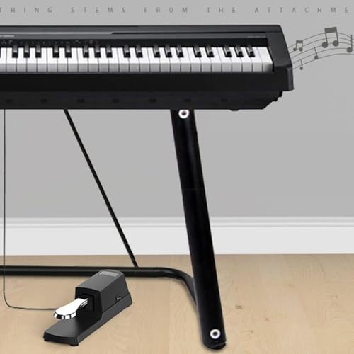 IMAGINEA Keyboard Stand for Piano Double-X, Adjustable Piano Keyboard Stand with Locking Straps | Height Adjustable for 54/61/88 Key Electronic Keyboards with Sustain Pedal - Image 4