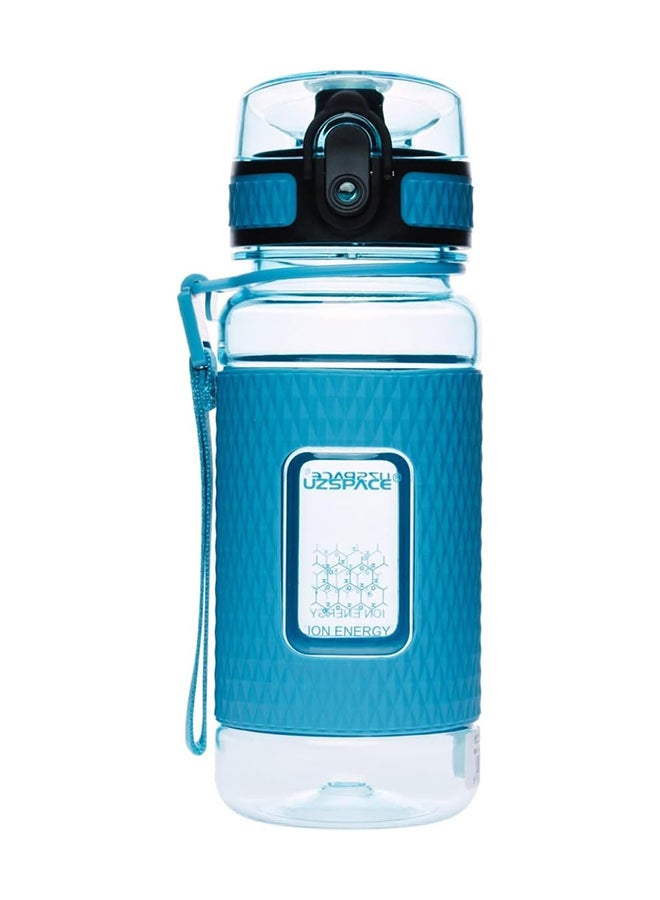 Uzspace 5043 Tritan Plastic Water Bottle, 370 ml Capacity, Blue - Image 1