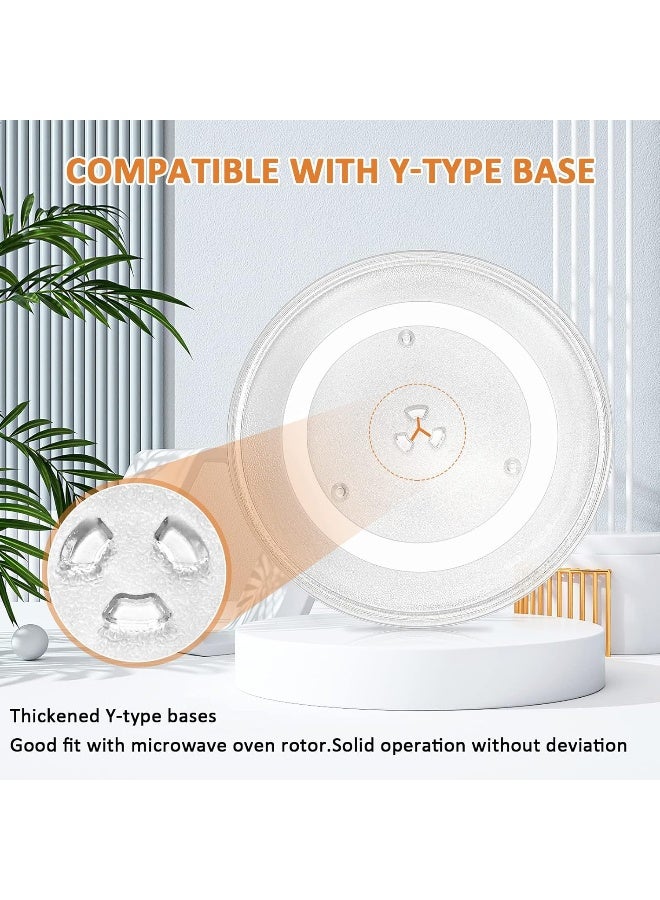 14 1/8" WB49X10063 Microwave Glass Turntable Plate Replacement Compatible for G.E Microwave Oven  - Image 3