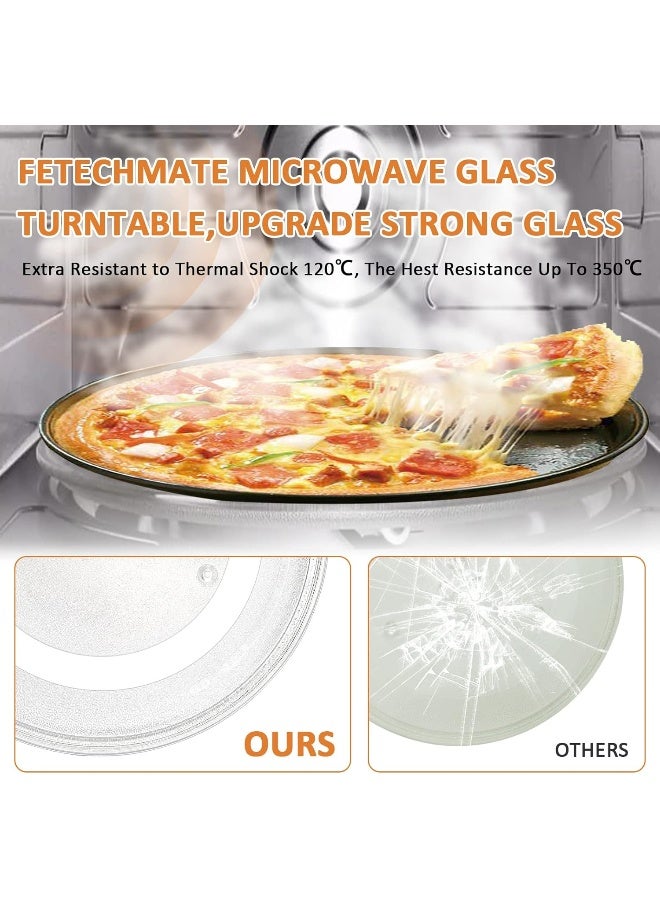 14 1/8" WB49X10063 Microwave Glass Turntable Plate Replacement Compatible for G.E Microwave Oven  - Image 4