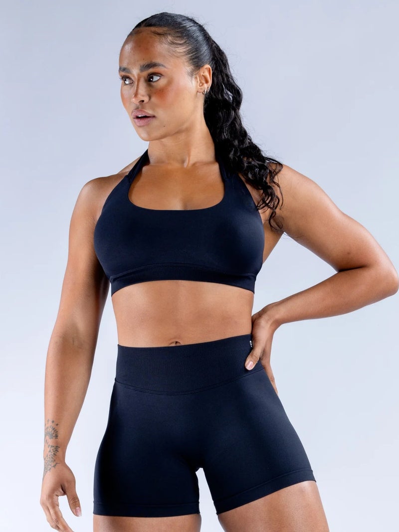 Sports Bra Yoga Women'S Seamless Dfyne Flat Replacement Fully Matte High Elastic Halter Bra Without Rims - Image 3