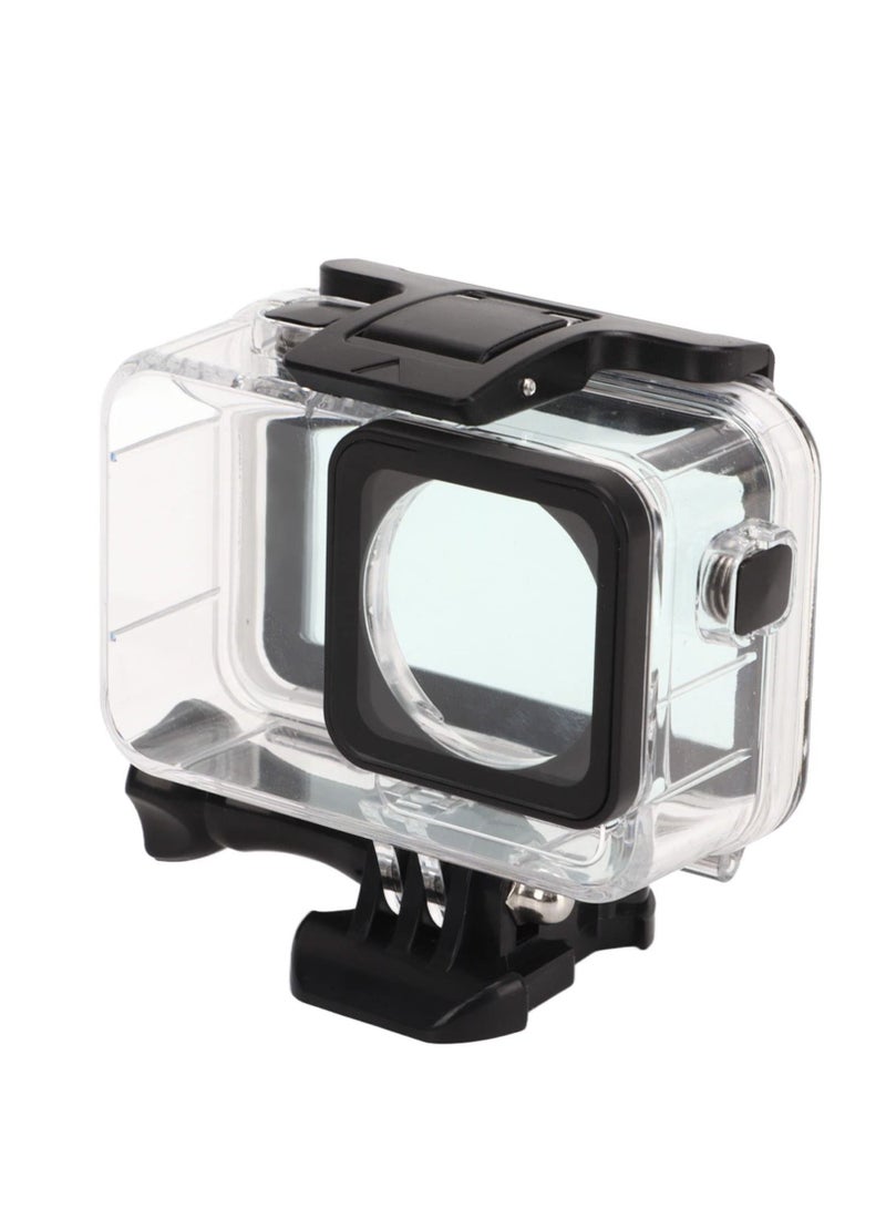 Action Camera Waterproof Case 45m/147FT Underwater Protective Housing Shell w/Touchable Rear Cover Compatible with DJI OSMO ACTION 3 Sports Camera Photography Diving Accessories - Image 1