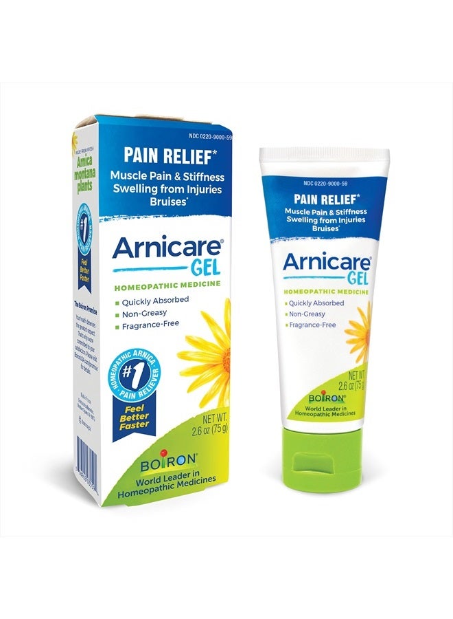 Boiron جل أركنيكير لتخفيف آلام المفاصل وآلام العضلات والشعور بالوجع والتورم الناتج عن الكدمات أو الإصابات - غير دهني وخالي من العطور - 2.6 أونصة - Image 1