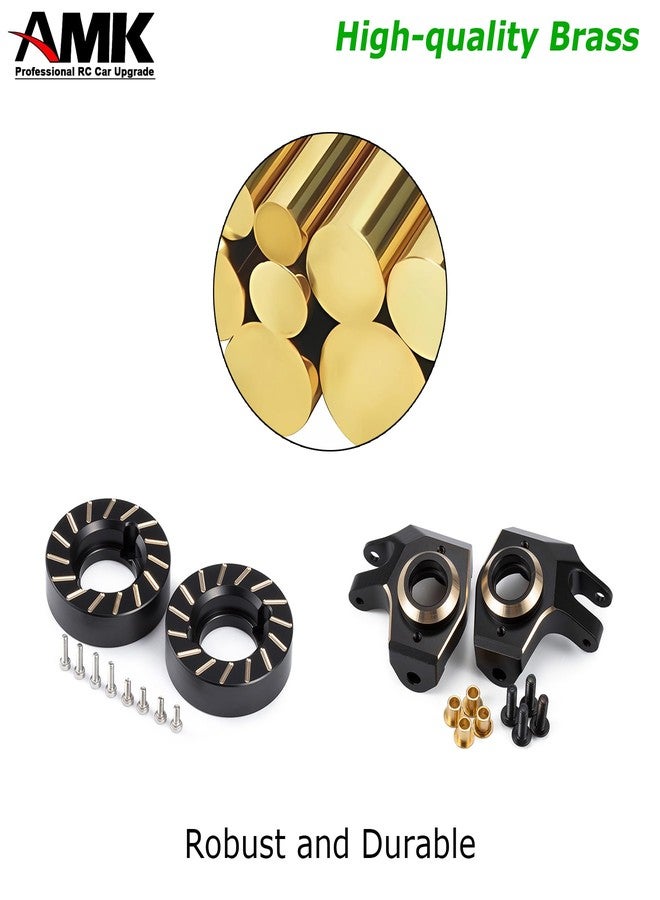 AMK مجموعة أوزان نحاسية 440 جرام SCX10 II غطاء تفاضلي مفاصل توجيه C Hub روابط تثبيت قفل مع أوزان عجلات لسيارة 1/10 RC كراولر AR44 Axial SCX10 ترقيات - Image 3