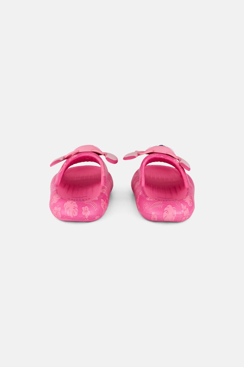Disney Toddlers Girl Stitch Slip On Slipper, Pink  - Image 4