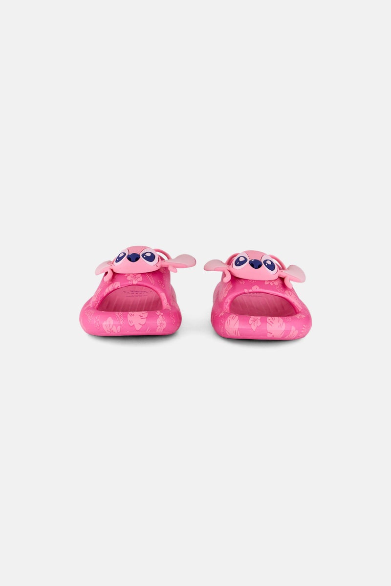 Disney Toddlers Girl Stitch Slip On Slipper, Pink  - Image 2