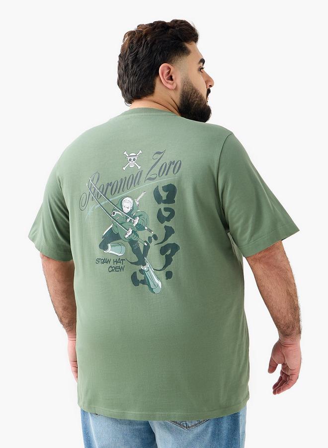 ماكسيم تي شيرت رجالي مطبوع بأكمام قصيرة وياقة دائرية بقصة عادية - Image 3