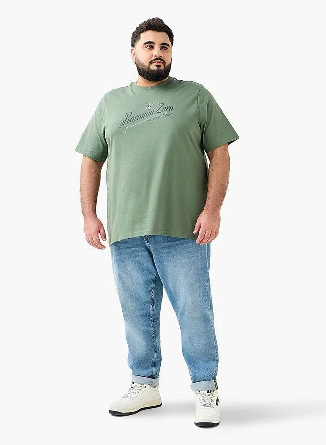 Splash FAV Men Regular Fit Crew Neck Short Sleeves Printed T-shirt