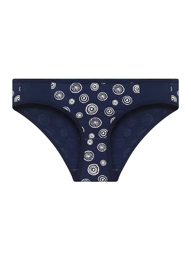 Clovia  Clovia Pack Of 3 Low Waist Printed Bikini Panty With Powernet Panel  | Best Price UAE