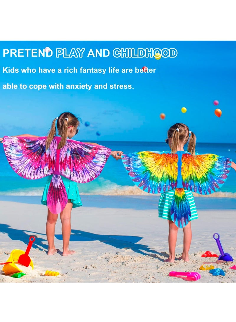 SOLARAE Bird Costume Eagle Wings for Kids and Headband Parrot Owl Dress Up Costumes Girls Boys Favors Gifts Toys Dress-Up Party - Image 5