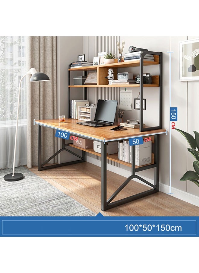 NKX - New Design Household Computer Desktop and Bookshelf Combination Storage Writing Table - Image 1