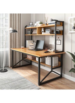 New Design Household Computer Desktop and Bookshelf Combination Storage Writing Table - pzsku/Z06CD39A4C58A68F7F6A9Z/45/1746797269/bc230418-3356-4b23-aa8e-3d09fff2ae8e