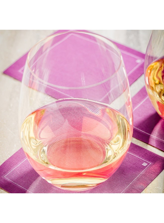 Restaurantware Napluxe  4.5 x 4.5 Inch  Cocktail Napkins, 50 Disposable  Beverage Napkins - Soft, Sustainable, Purple Cotton Square Napkins , Highly Absorbent, For Weddings, Or Birthdays - Image 3