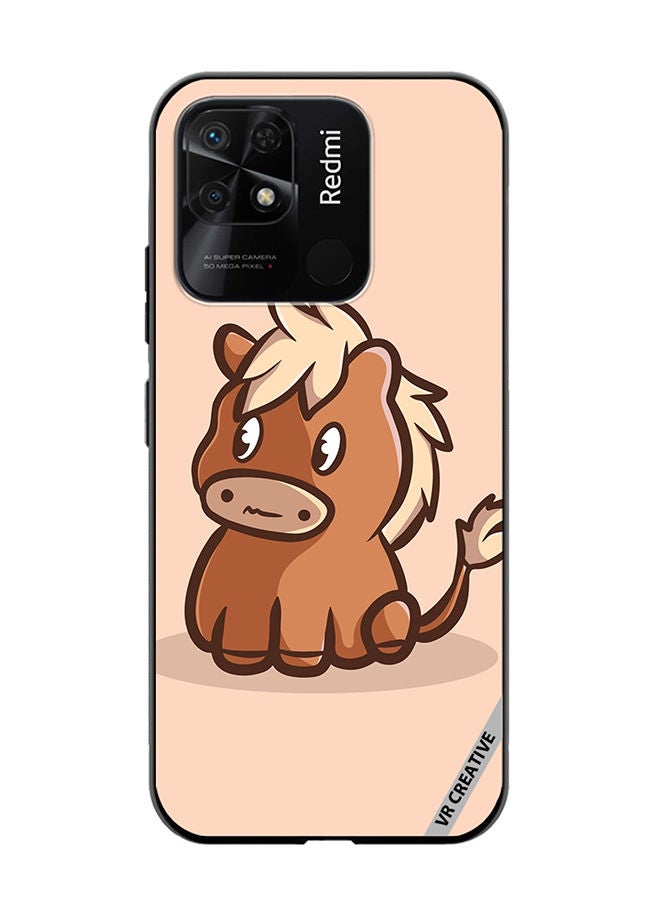 VR CREATIVE Protective Case Cover For Xiaomi Redmi 10C Horse Cartoon Design Multicolour - Image 1