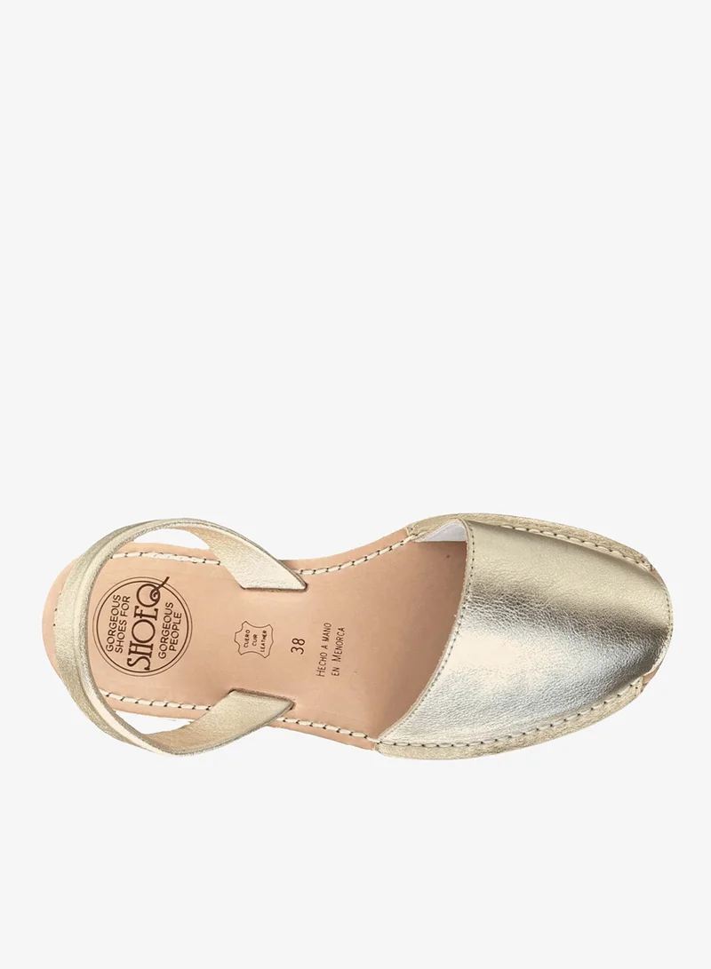 SHOEQ Champagne Classic Avarcas for Women | Best Price UAE
